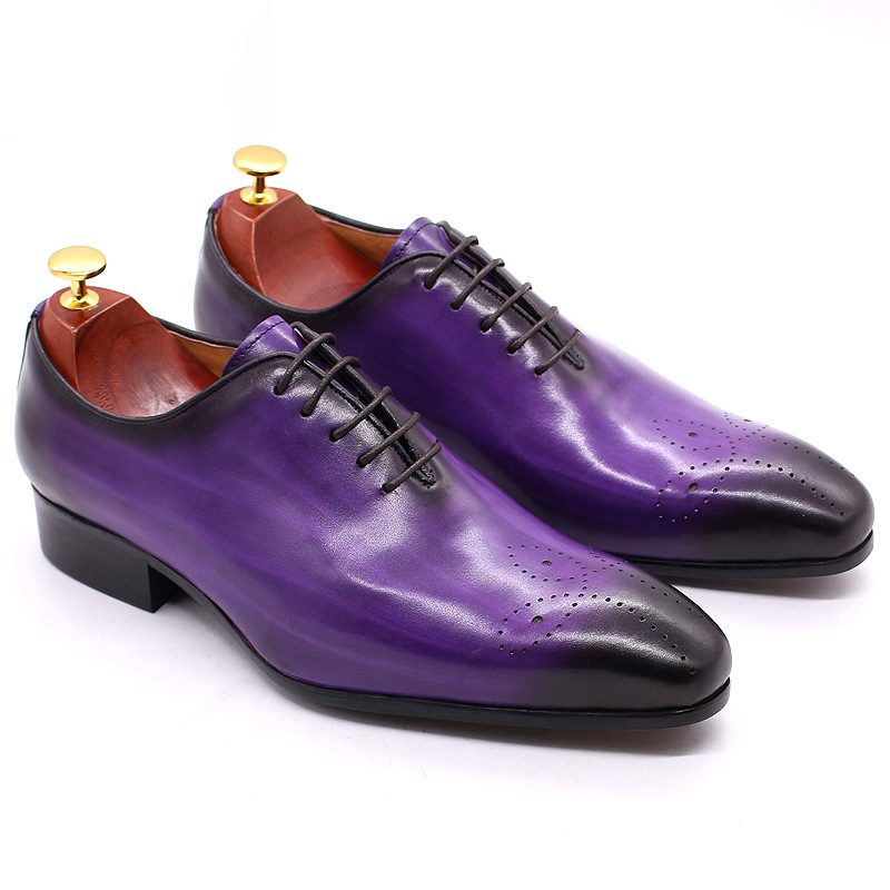 Hand Color Rubbing Business Leather Shoes