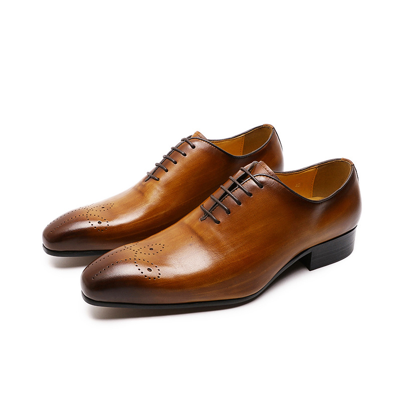 Hand Color Rubbing Business Leather Shoes