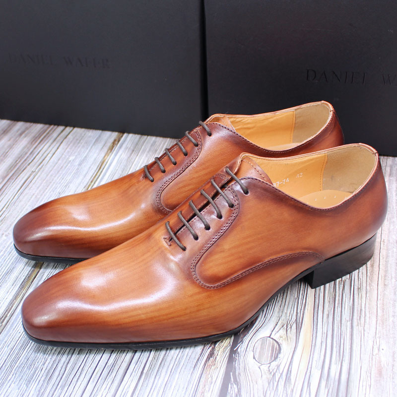 Handmade Shoes Elegant Men's Business Dress Shoes