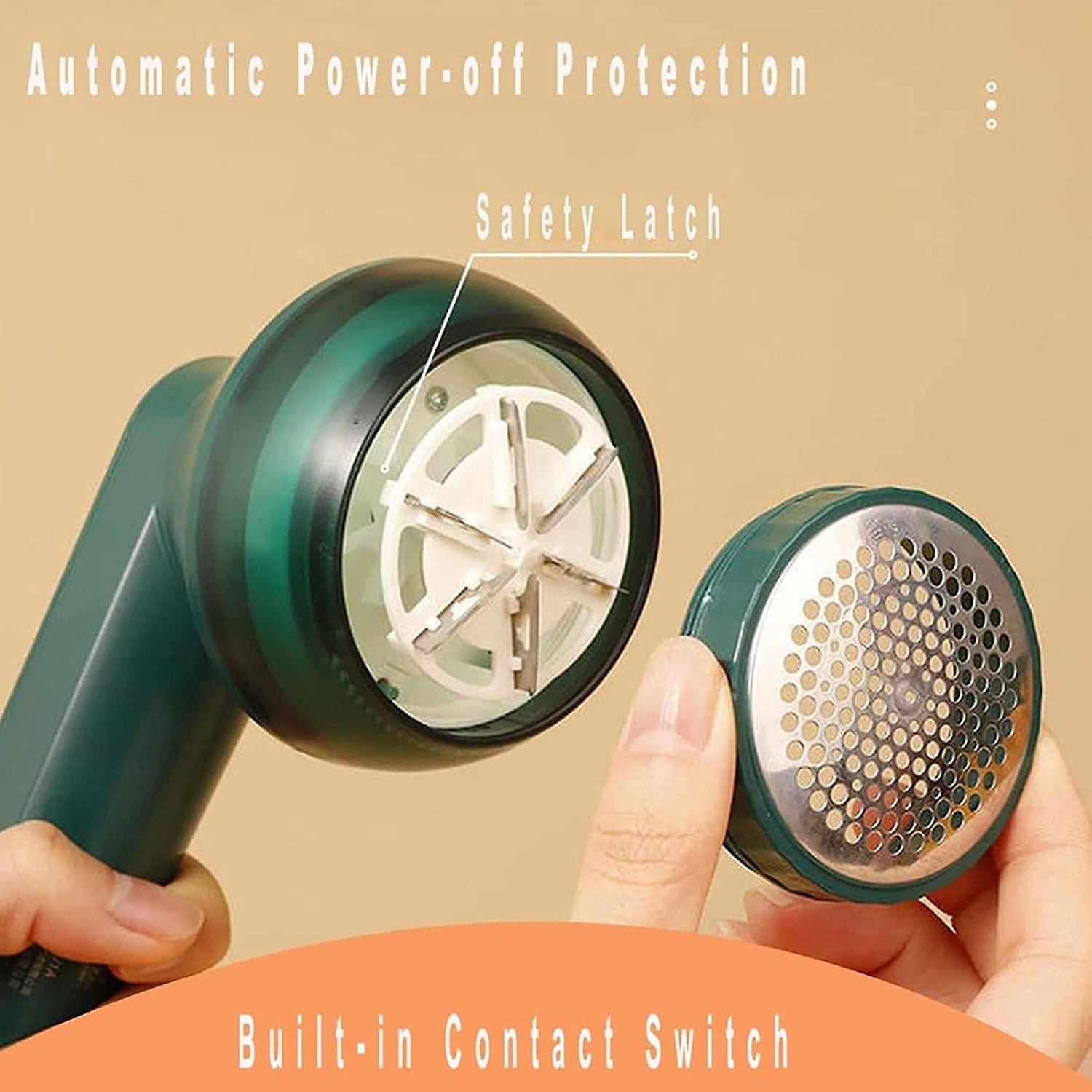 Portable Rechargeable Lint Remover With Cleaning Brush - Effective Fabric Shaver For Clothes, Furniture, And Carpets - Removes Lint Balls, Bobbles, And Fuzz - Includes USB Cable